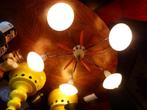 vintage plafondlamp stilnovo sputnik mid-century, Huis en Inrichting, Lampen | Plafondlampen, Ophalen, Zo goed als nieuw, Glas