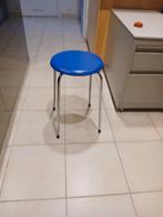 Blauw krukje, Maison & Meubles, Tabourets, Enlèvement, Comme neuf