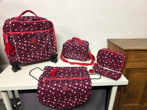 Cartable Kipling - ensemble, Handtassen en Accessoires, Tassen | Schooltassen, Zo goed als nieuw, Aktetas of Boekentas, Rood, Ophalen