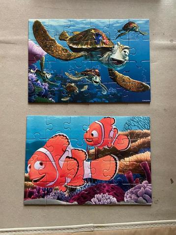 2 puzzels 24 stukjes Finding Nemo, Enlèvement, Comme neuf