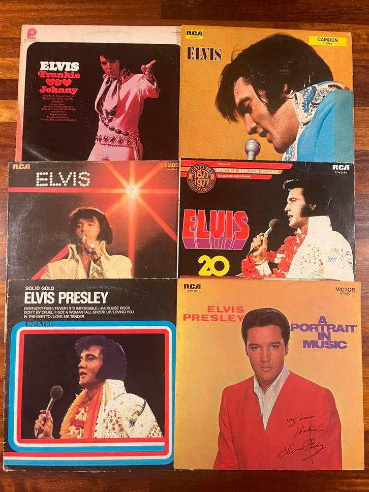 ELVIS PRESLEY 6 originele 33 rpm vinyl lp album records, Cd's en Dvd's, Vinyl | Verzamelalbums, Gebruikt, Pop, 12 inch, Ophalen of Verzenden