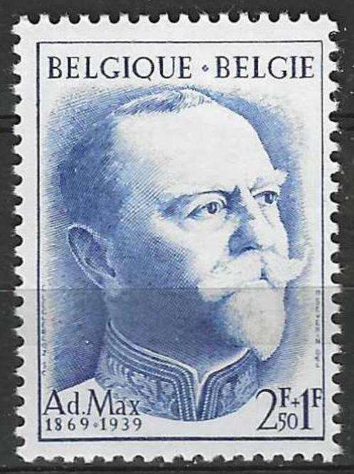 Belgie 1957 - Yvert/OBP 1037 - Adolphe Max (PF), Timbres & Monnaies, Timbres | Europe | Belgique, Non oblitéré, Envoi