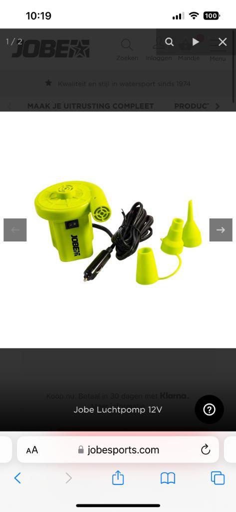 Jobe funtube, Watersport en Boten, Waterski's, Nieuw, Funband of Funtube, Ophalen