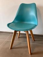 eetstoel met scandinavisch design (20€/stoel, 80€/5 stoelen), Maison & Meubles, Chaises, Comme neuf, Bois, Bleu, Enlèvement