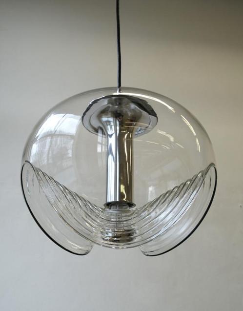 Vintage Peill & Putzler Wave hanglamp Futura Space Age XXL, Huis en Inrichting, Lampen | Kroonluchters, Gebruikt, Ophalen of Verzenden