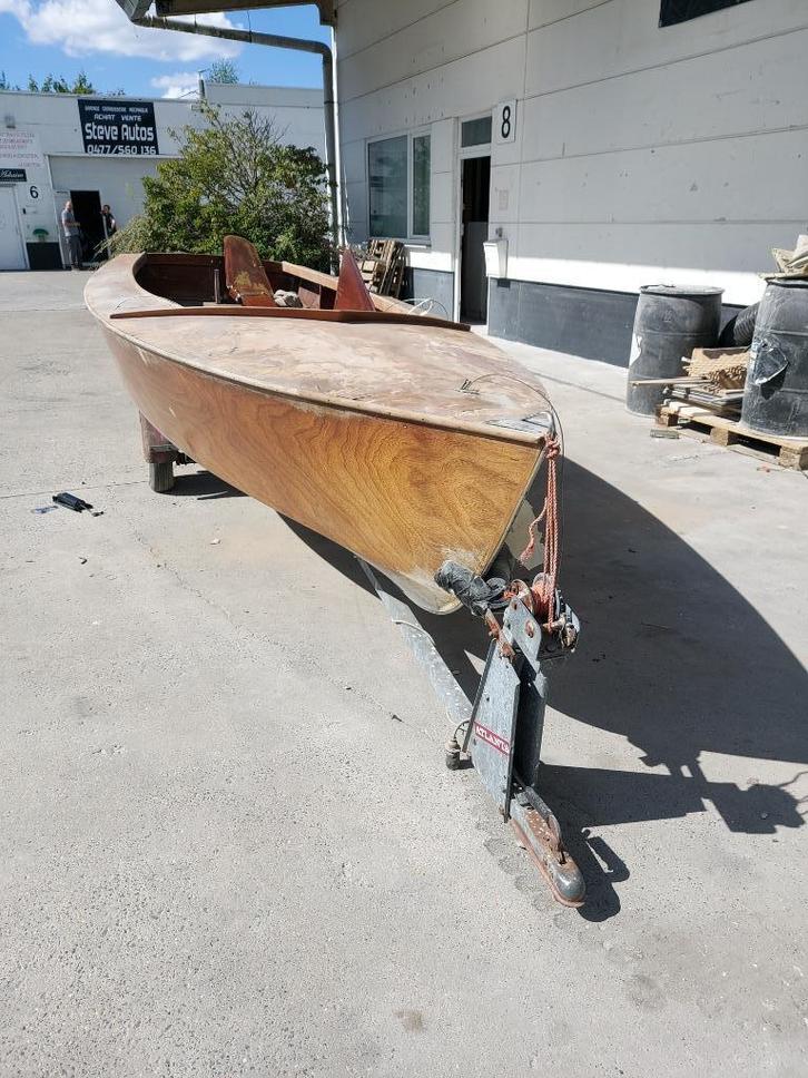 Bijboot voor schurken, Watersport en Boten, Open zeilboten, Zo goed als nieuw, Valk, 3 tot 6 meter, Hout, Geen motor, Ophalen