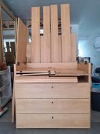 Hoogslaper kinderbed, met bureau, schuiven en kastjes, Huis en Inrichting, Slaapkamer | Bedden, Ophalen, Gebruikt