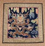 Chinees borduurwerk Qing Dynastie _ Chines Embroidery  Qing, Antiek en Kunst, Ophalen of Verzenden
