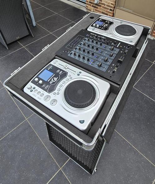 Mengtafel + 2x CD met scratch-effect + case ( JB Systems ), Muziek en Instrumenten, Dj-sets en Draaitafels, Zo goed als nieuw