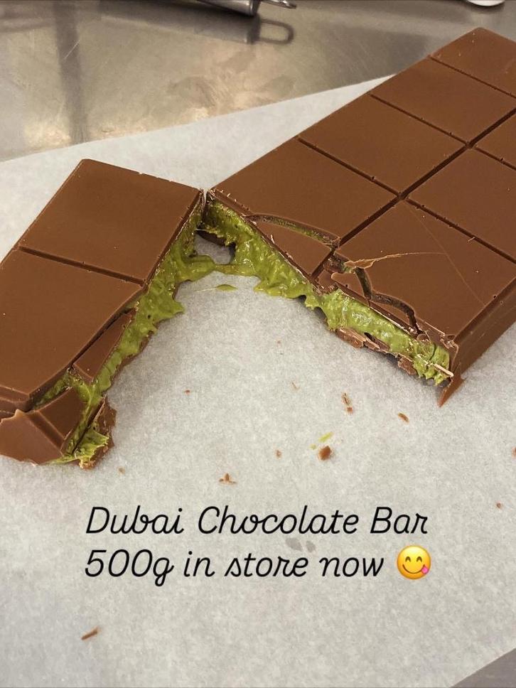 Dubai Chocolate Bar (pistache-kadayif) XL, Divers, Produits alimentaires, Enlèvement