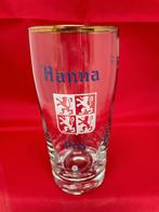 Verre à bière Hanna Pils avec bord doré, Enlèvement ou Envoi, Utilisé, Verre ou Verres, Autres marques