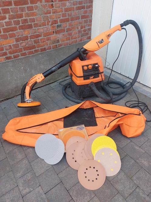 Spit set DWS225 Wand-, plafondschuurmachine 225 mm Met spit, Doe-het-zelf en Bouw, Gereedschap | Schuurmachines, Zo goed als nieuw