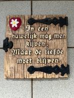 wanddecoratie - kader met spreuk - muur decoratie, Ophalen of Verzenden