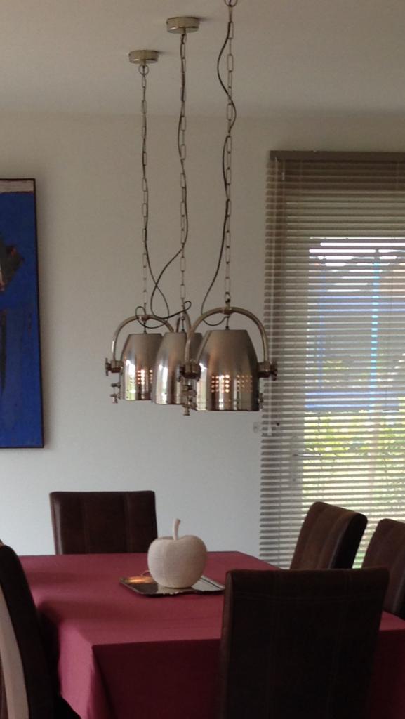 3 Luminaires suspendus vintage, Huis en Inrichting, Lampen | Hanglampen, Nieuw, Minder dan 50 cm, Metaal, Ophalen