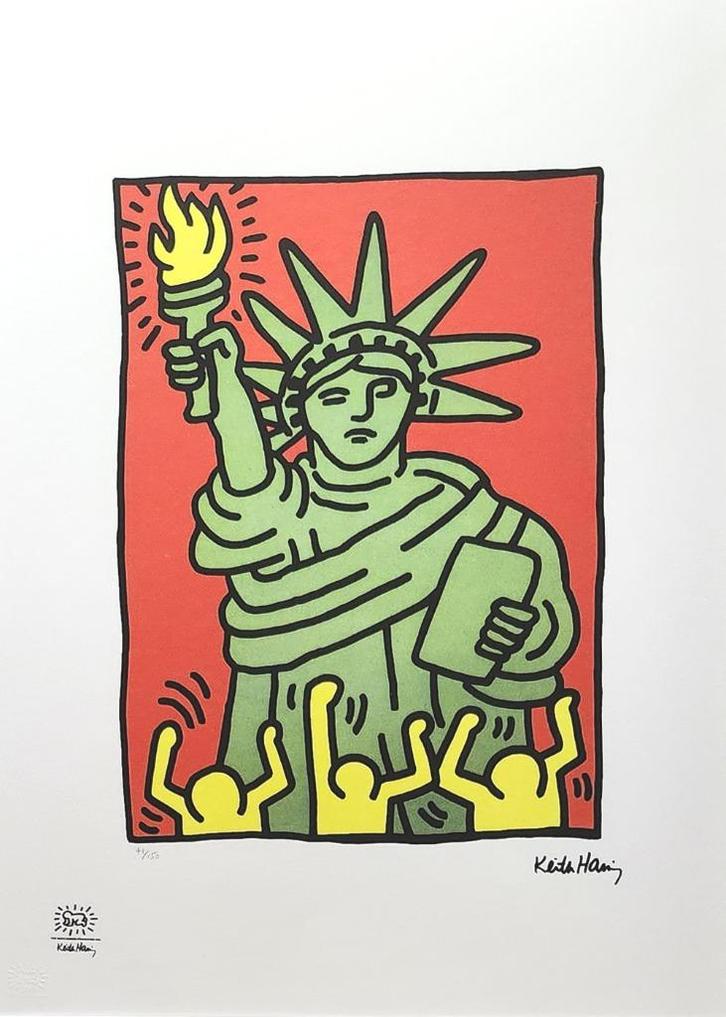 Keith Haring - Statue of Liberty, Antiek en Kunst, Kunst | Litho's en Zeefdrukken, Ophalen of Verzenden