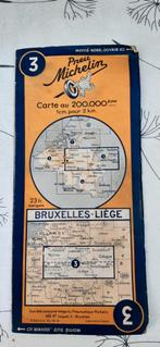 Oude wegenkaart Brussel, Luik, Ophalen of Verzenden, Zo goed als nieuw