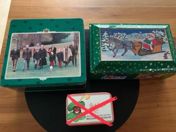 1 Vintage metalen doos en 1 verzamelitem van het koningshuis beschikbaar voor biedingen