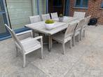 Tuinset in Teak merk Gloster met 8 stoelen, Ophalen, Meer dan 8 zitplaatsen, Teakhout, Zo goed als nieuw