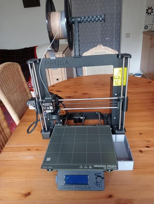 PRUSA MK3S ZWARTE 3D-printer, Computers en Software, 3D Printers, Gebruikt, Ingebouwde Wi-Fi, Ophalen of Verzenden