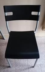 Set van 3 stapelbare IKEA stoelen, Huis en Inrichting, Stoelen, Overige materialen, Drie, Gebruikt, Zwart
