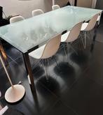 Glazen tafel, Huis en Inrichting, Ophalen, Gebruikt, 50 tot 100 cm, Glas