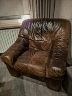 Leren zetel / feauteuil - eenzit, Huis en Inrichting, Zetels | Zetels en Chaises Longues, Ophalen, Gebruikt, Eenpersoons, Minder dan 150 cm