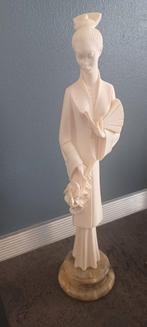 Albasten sculptuur gesigneerd A Giannelli geisha Italië, Ophalen of Verzenden