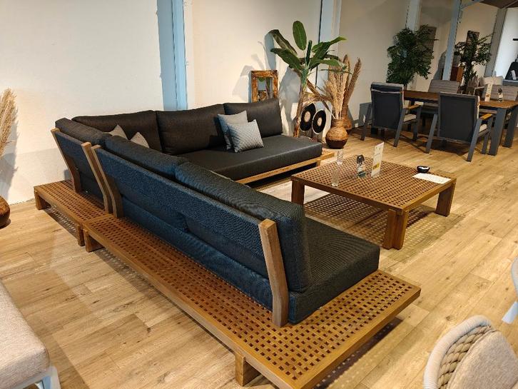 Morena lounge, Tuin en Terras, Tuinsets en Loungesets, Zo goed als nieuw, Loungeset, Teakhout, 6 zitplaatsen, Bank, Ophalen