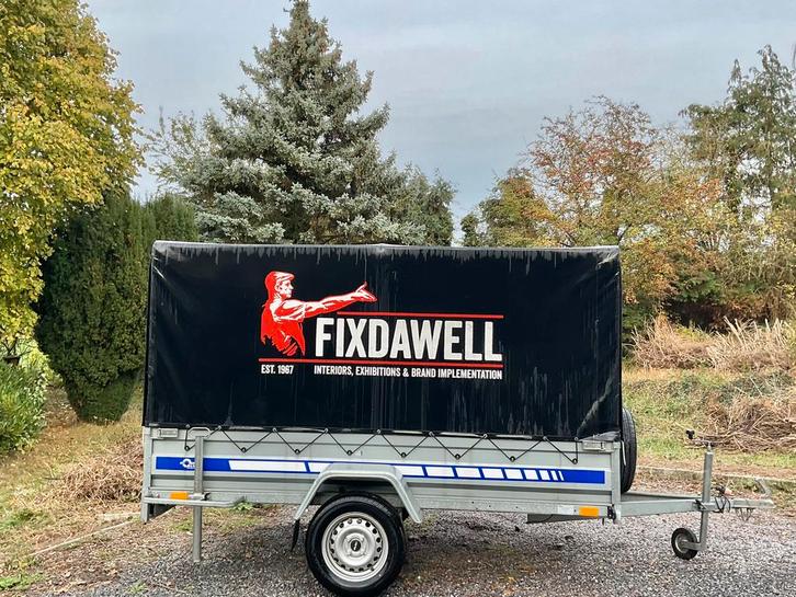 GESLOTEN  AANHANGWAGEN REMORQUE XXL MTM 750 KG BIJNA NIEUW, Auto diversen, Aanhangers en Bagagewagens, Zo goed als nieuw, Ophalen of Verzenden