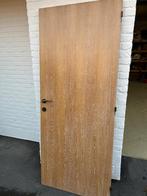 2 Binnendeuren-cérisé eik look- incl scharnieren en klink, Doe-het-zelf en Bouw, Ophalen, 80 tot 100 cm, Binnendeur, Zo goed als nieuw