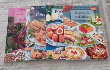 Lot de 4 livres de cuisine de Rachida Amhaouche 