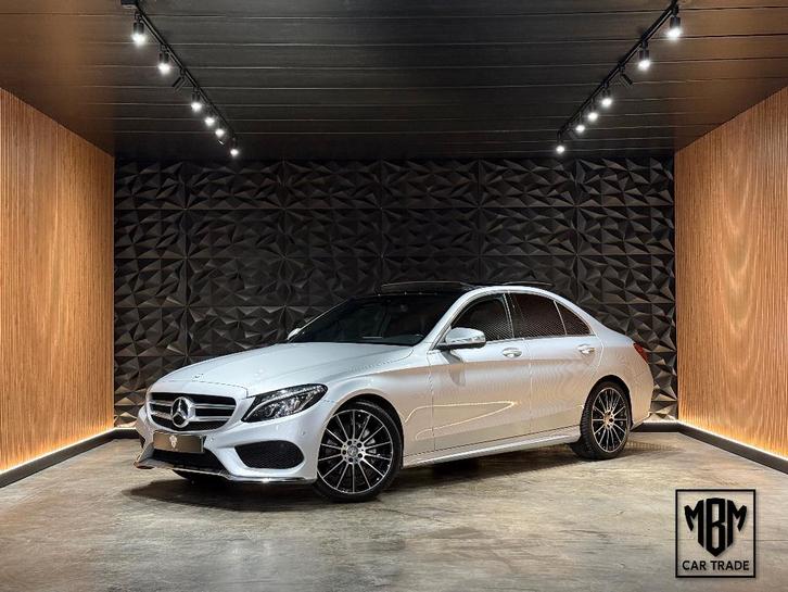 ✅ Mercedes C 220 d Automaat GARANTIE Amg Line Pano Dak 1.Eig, Auto's, Mercedes-Benz, Bedrijf, Te koop, C-Klasse, ABS, Airbags