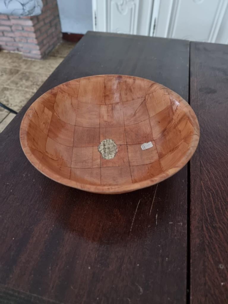 Formosa-hout schaal houten schaal van Formosa Wood, Huis en Inrichting, Woonaccessoires | Schalen en Manden, Zo goed als nieuw