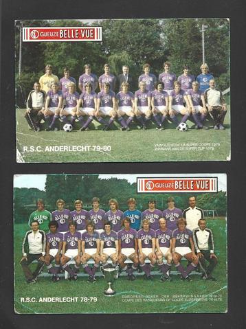 Football 2 Cartes Anderlecht - 78/79 et 79/80