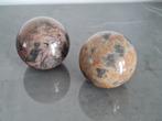 2 vintage marmeren bollen, Ophalen of Verzenden