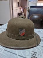 Ww2 duitse Afrikacorps DAK helm met 2 decals, Verzamelen, Ophalen of Verzenden