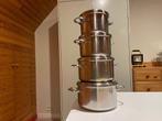 kookpotten set SUS-inox, Huis en Inrichting, Inox, Keramische plaat, Zo goed als nieuw, Ophalen