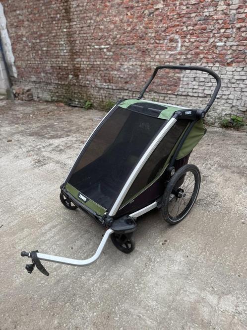 Thule fietskar Chariot Cab 2, Fietsen en Brommers, Fietsaccessoires | Aanhangwagens en Karren, Gebruikt, Kinderkar, 40 tot 60 kg