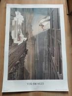 Affiche vol de nuit. F. Schuiten, Ophalen of Verzenden