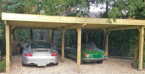 Dubbele carport bouwpakket, Tuin en Terras, Overkappingen, Nieuw, Carport, Ophalen