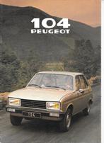 PEUGEOT 104,  1979, Boeken, Auto's | Folders en Tijdschriften, Ophalen of Verzenden, Zo goed als nieuw, Peugeot