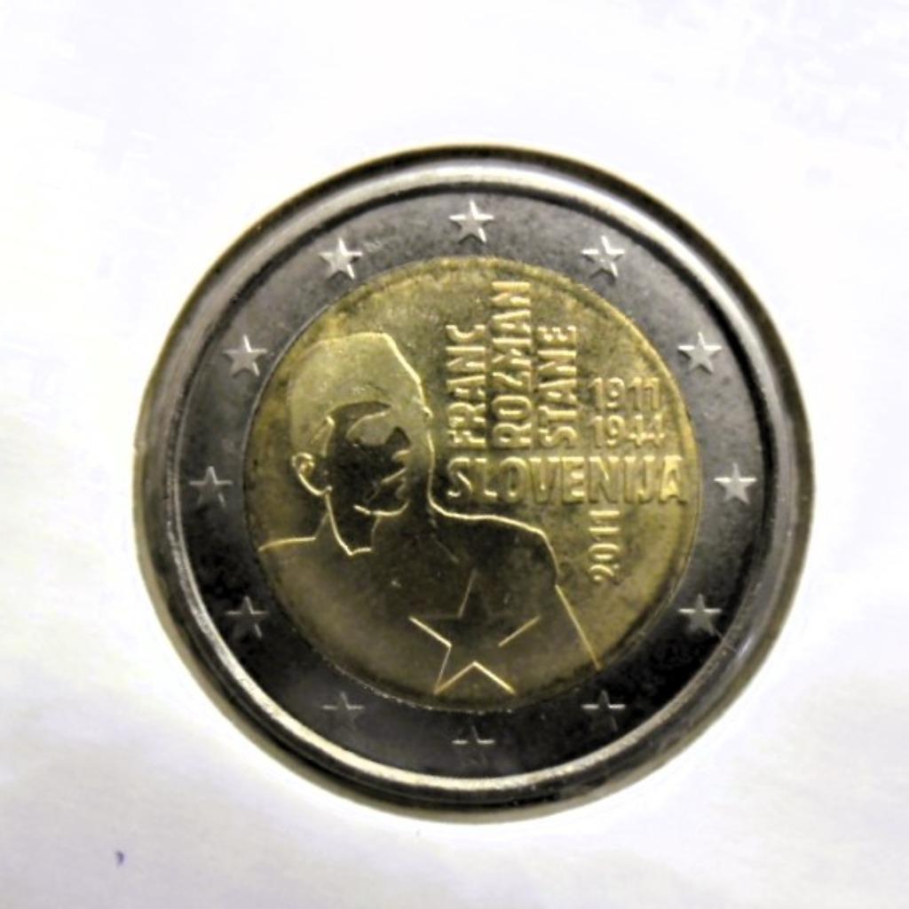2 euro herdenking 2011 Slovenië Rozman-Stane., Postzegels en Munten, Munten | Europa | Euromunten, Verzenden, Slovenië, 2 euro
