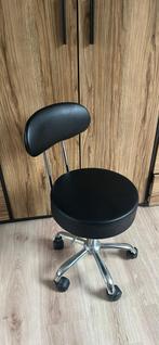 Draaikruk met rugleuning, Huis en Inrichting, Ophalen of Verzenden, Zo goed als nieuw