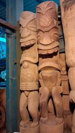 statue totem Tiki 150 cm en bois de cocotier prix imbattable, Ophalen of Verzenden