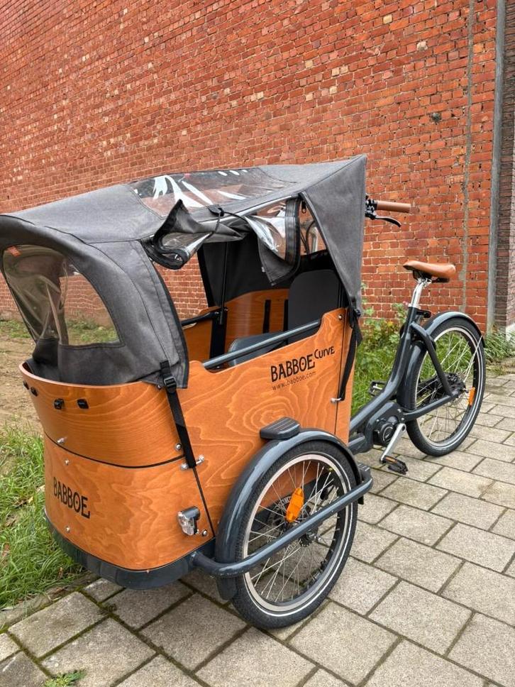 Babboe Curve Mountain 500wh, Fietsen en Brommers, Fietsen | Bakfietsen, Gebruikt, Overige merken, 4 kinderen of meer, Elektrisch