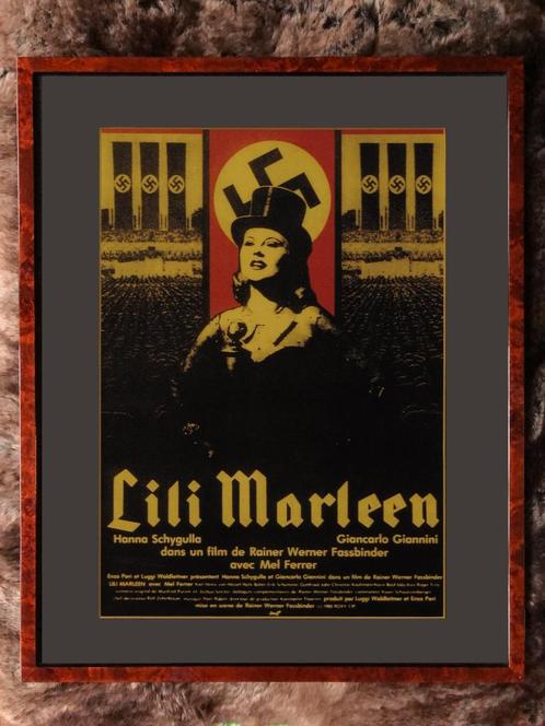 Affiche de film encadrée Lili Marleen Fassbinder 1981, Collections, Posters & Affiches, Comme neuf, Cinéma et TV, A4 ou plus petit
