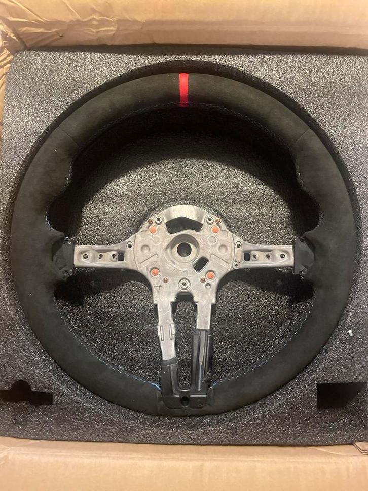 Bmw alcantara stuur, rode 12H markering. F20 F21 F30 F32 etc, Auto-onderdelen, Besturing, BMW, Nieuw, Ophalen of Verzenden