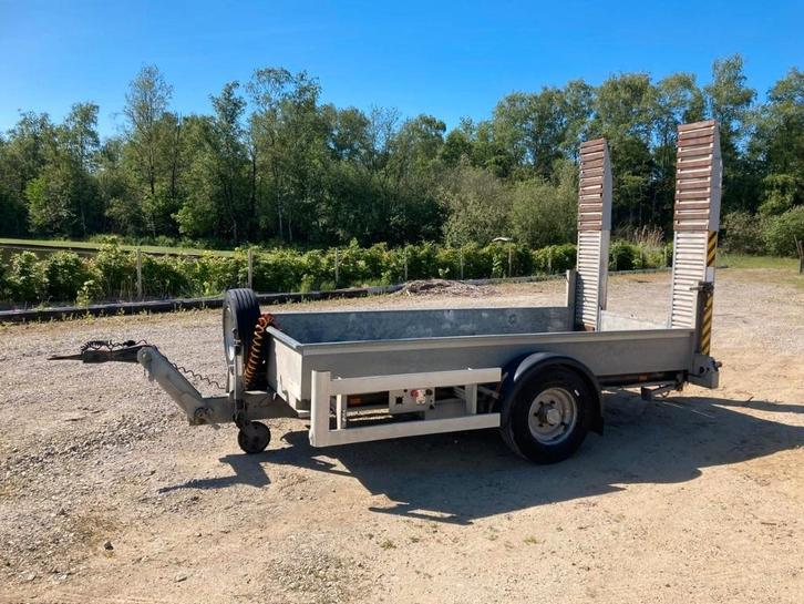 aanhangwagen 6T met oprijrampen, Auto diversen, Aanhangers en Bagagewagens, Gebruikt, Ophalen