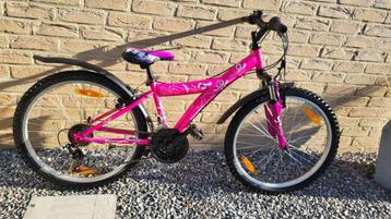 Vélo fille 8 - 10 ans 24 pouces 18 vitesses beschikbaar voor biedingen