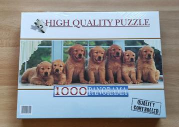 panorama puzzel hondjes, Enlèvement ou Envoi, 500 à 1500 pièces, Neuf, Puzzle